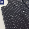 100% cotton selvedge hiskory stripe denim vest jacket